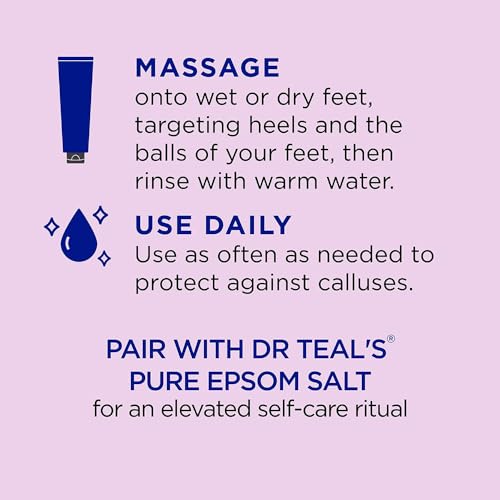 Dr. Teal's Gentle Exfoliant Foot Scrub With Epsom Salt 6 Ounce