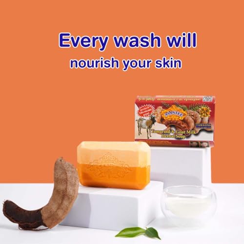 ASANTEE TAMARIND & GOAT MILK HERBAL SOAP 125 G. (Pack of 6)