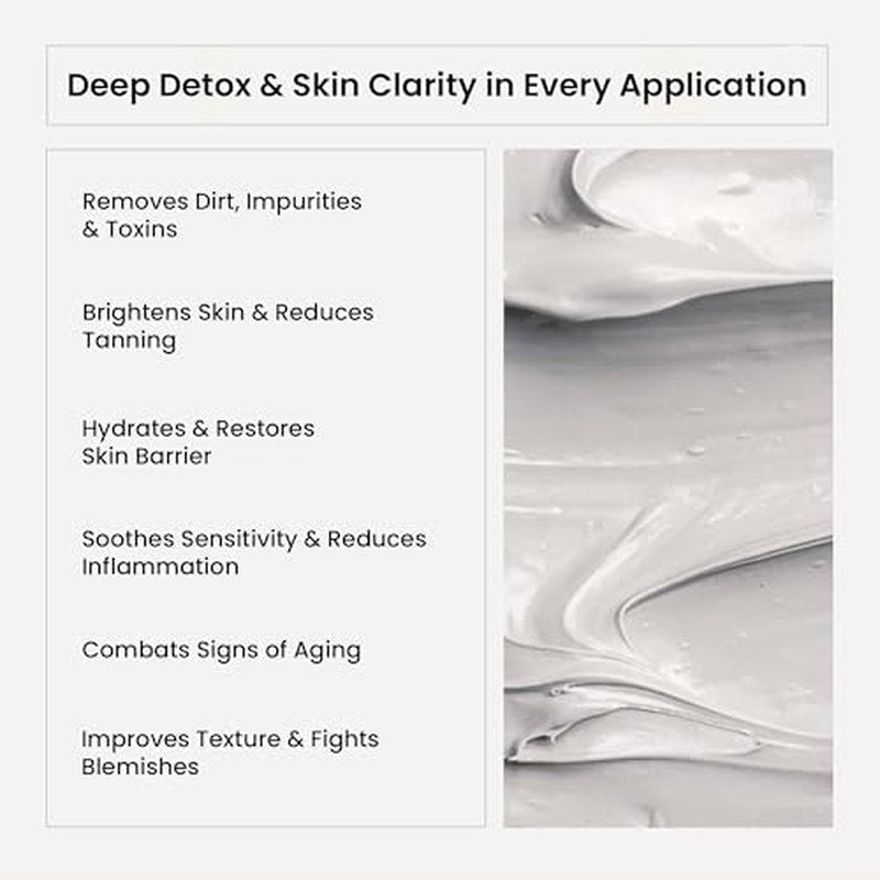 WildOak Dead Sea Healing Mud Clay Mask for Face & Body | 2% Niacinamide, Calendula & Zinc Oxide | Paraben & Sulphate Free | Blemishes, Evens Skin Tone, Enhances Radiance | For All Skin Types | 3.52 oz
