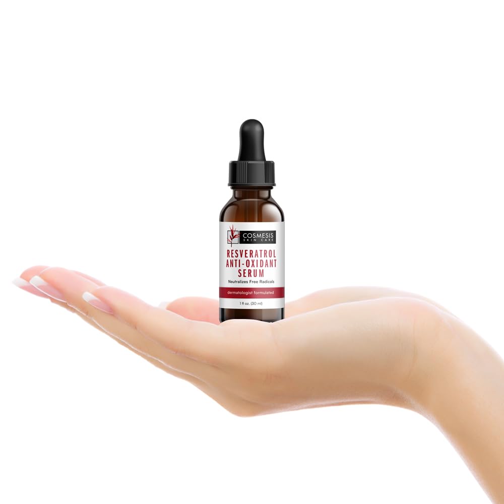 Resveratrol Anti-Oxidant Serum - Combat Aging with Antioxidants from Tea Polyphenols & Resveratrol - 1 fl oz - Cosmesis