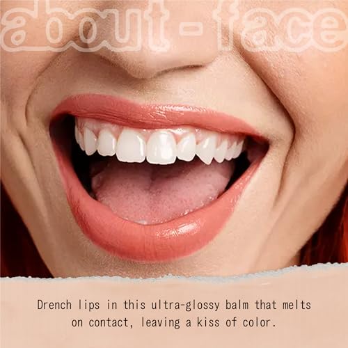 aboutface Cherry Pick Lip Color Butter ? High-Shine, Hydrating Lip Balm with Pomegranate Flower Extract & Cherry Butter ? Vegan, Cruelty-Free, Clean Beauty ? 0.06 oz (Guava Crush ? Pinky Coral)