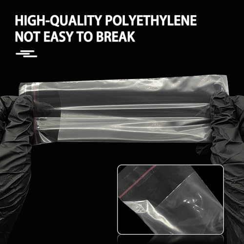 200Pcs PMU Pen Machine Covers Sleeves Tattoo Machine Protect Film Bag Disposable for Tattoo Cartridge Machine Gun Grips, Derma pen Microneedling (Clear)