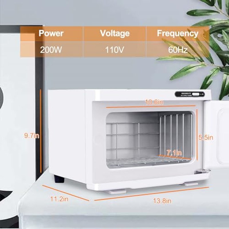 Electric Towel Warmer, Hot Towel Warmer, Professional Towel Warmer Cabinet, 8L Capacity, Hot Towel Cabinet for Spa, Beauty, Salon Use (White)