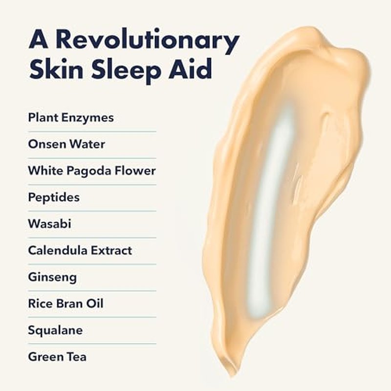 Onsen Secret Skin Reboot Cream | Essential Hydration Collagen Night Cream for Women Anti Aging & Wrinkle Cream for Women | Skin Firming Night Face Cream & Night Moisturizer w/Vitamin C & E | 50ml