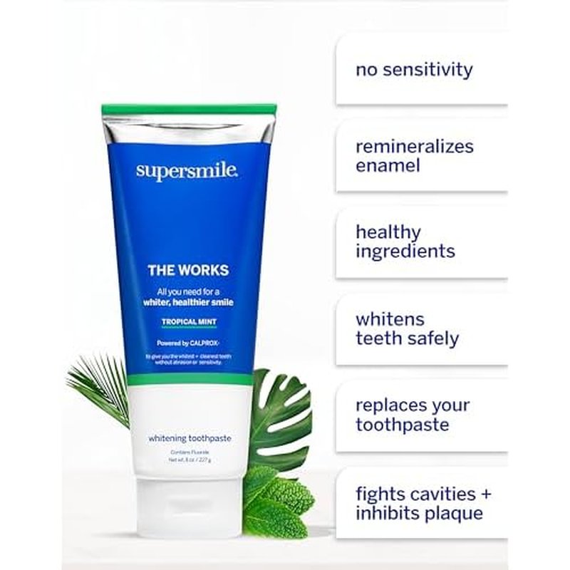 Supersmile The Works ? Professional Whitening Toothpaste and Accelerator Duo ? Whitens Up to 6 Shades