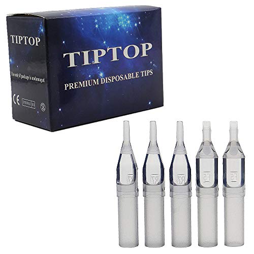 Disposable Tattoo Tip - Autdor 100PCS Disposable Tips Assorted for 3RL 5RL 7RL 9RL 3RS 5RS 7RS 9RS 5M1 7M1 Tattoo Needles Round Flat Magnum Plastic Tips for Tattooing Supplies