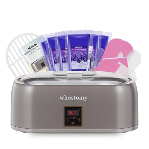 Paraffin Wax Machine for Hands and Feet, Paraffin Wax Warmer Moisturizing Kit 4000ml Wax Bath with Auto Timer, 6-Pack Wax Refills for Manicure Pedicure Home Spa