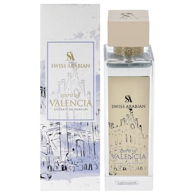 Swiss Arabian Spirit of Valencia - Arabian Perfumes for Women and Men - Long Lasting Extrait de Parfum - Citrus, Floral, Amber Perfume - 3.4 oz