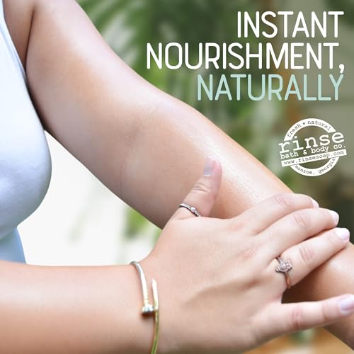 Rinse Bath & Body Almond & Honey Body Oil Moisturizer Spray - Natural Lightweight Fast Absorbing with Squalane, Grapeseed, Apricot & Vitamin E Oil for All Skin Types, 4 fl oz