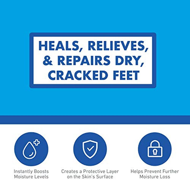 O'Keeffe's K0320001-8 Healthy Feet Foot Cream in Jar (8 Pack), 3.2 oz