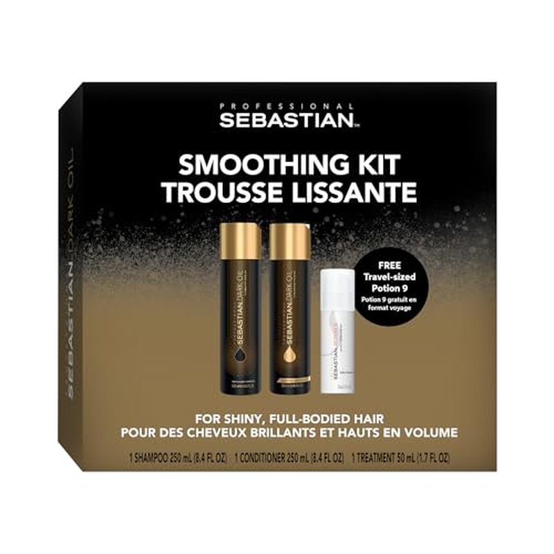 Sebastian Professional Shampoo, Conditioner 8.4 fl oz & Trial Size Potion 9 Leave-in Styling Treatment, 1.7 fl oz