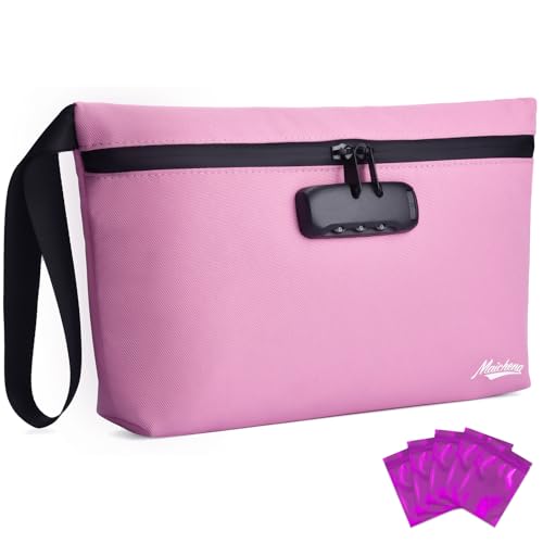 Storage Bag with Combination Lock 12.6"x7.5" Large Storage Container Cosmetic Bag Medicine Organizer Travel Storage Case Pouch Great Christmas Gift