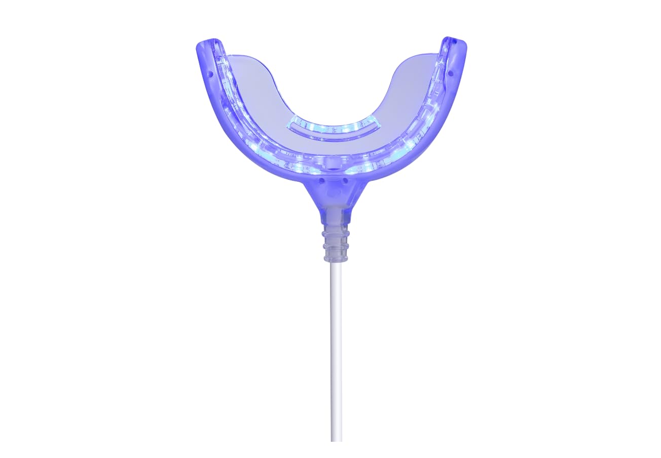 Teeth Whitening Accelerator Light, 32x Blue LED Light Mouth Tray Teeth Whitening Enhancer Light Trays Connected with iPhone/Android/USB for Home Use