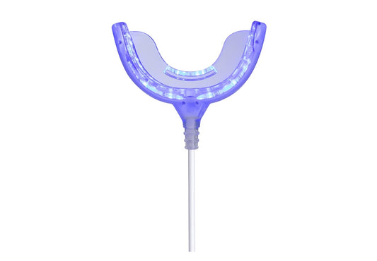 Teeth Whitening Accelerator Light, 32x Blue LED Light Mouth Tray Teeth Whitening Enhancer Light Trays Connected with iPhone/Android/USB for Home Use