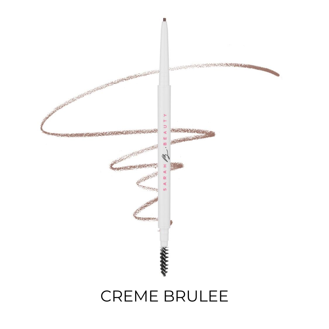 SARAH B. BEAUTY Better Brow - Retractable Eyebrow Pencil with Spoolie | Vegan & Cruelty-Free | Long-Lasting, Precision Brow Definer for Natural, Flawless Brows - Available in 6 Shades (CREME BRULEE)