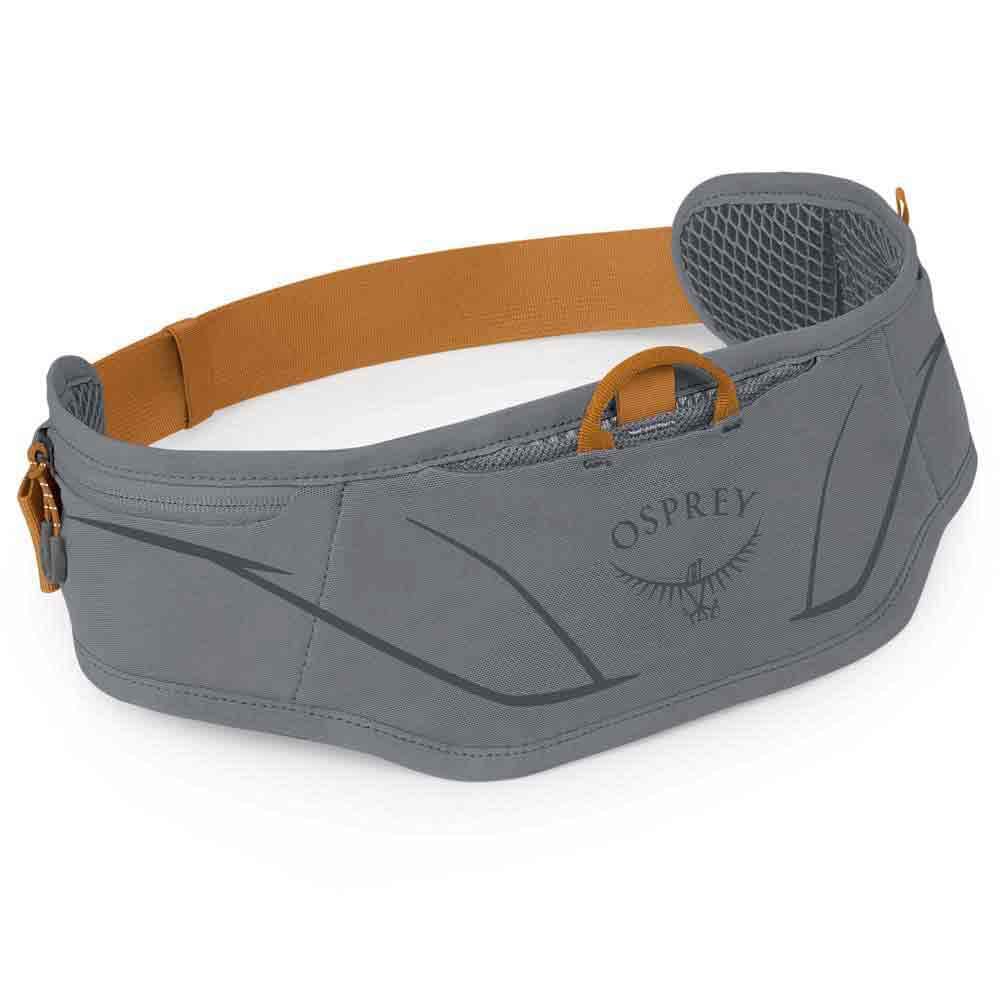 Osprey Duro Dyna LT Hydration Waist Pack with Hydraulics Soft Flasks for Running, Phantom Grey/Toffee Orange