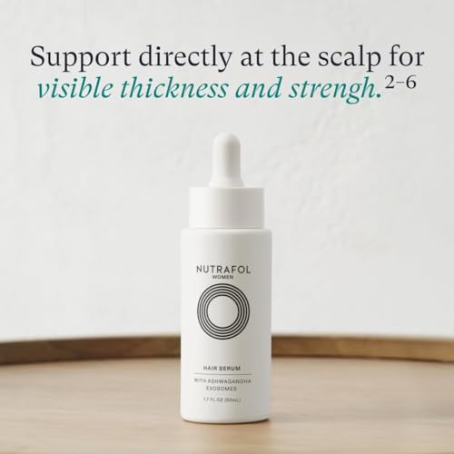 Nutrafol Postpartum Hair Growth Supplements and Hair Serum, Clinically Tested for Visible Thickness and Strength - 1 Month Supply, 1.7 Fl Oz Bottle