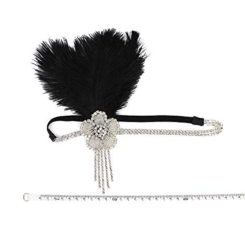 STIOEDYUAN 1920s Vintage Hairband Old Hollywood Glam Headpiece Great Gatsby Flapper Headband Elegant Crystal Rhinestone