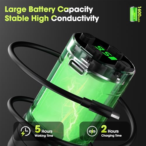 Filter Tora Tattoo Gun 3.5mm Stroke, Tattoo Machine Pen with 1600mAh Battery Power Rotary Tattoo Gun for Beginners and Artists (Blue Purple)