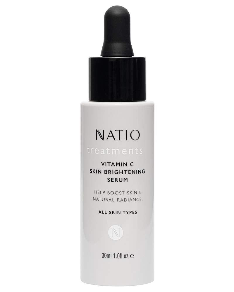 Natio Vitamin C Skin Brightening Serum, 1 oz - Antioxidant-Rich Vitamin C Face Serum - Radiance Boost with Aloe Vera, Shea Butter for All Skin Types