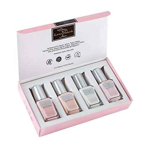Karma Organic Beautiful Natural Nail Polish Set- Non-Toxic Nail Art, Vegan and Cruelty-Free Nail Paint
