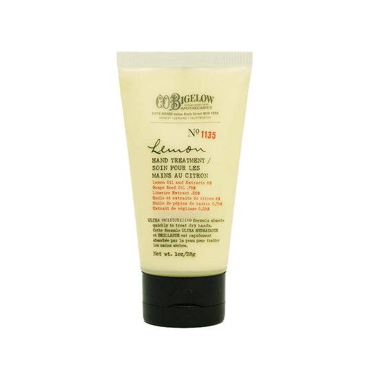 C.O. Bigelow Lemon Hand Treatment, Lotion for Dry Hands with Lemon Extract, Moisturizing Lotion and Hand Treatment, 1 oz