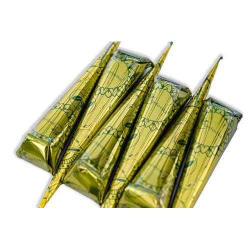 100% Natural and Pure Henna Cone or tube, Ready to use paste for Reddish Brown Hair Color, Long-lasting, No additives, Chemical free, Henna Hair Dye, Spot hair coloring (Pack of 6)