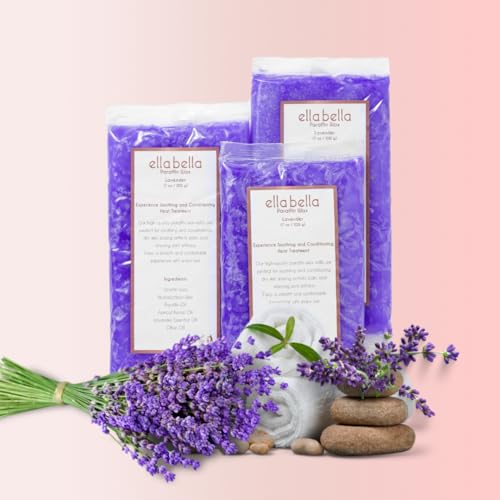 ELLA BELLA¢ç Paraffin Wax Refill Lavender ? Therapeutic Hand & Foot Wax for Paraffin Bath ? Deep Moisturizing & Soothing Relief ? Compatible with our Wax Machine