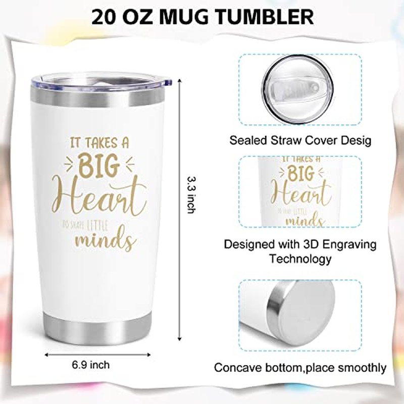 UAREHIBY 12 PCS Teacher Appreciation Gifts in Bulk,20 OZ Wine Tumbler Thank You Gifts for Women Men,Teacher Appreciation Week Gift with Keychain,Best End of Year Gift with Cosmetic Bag