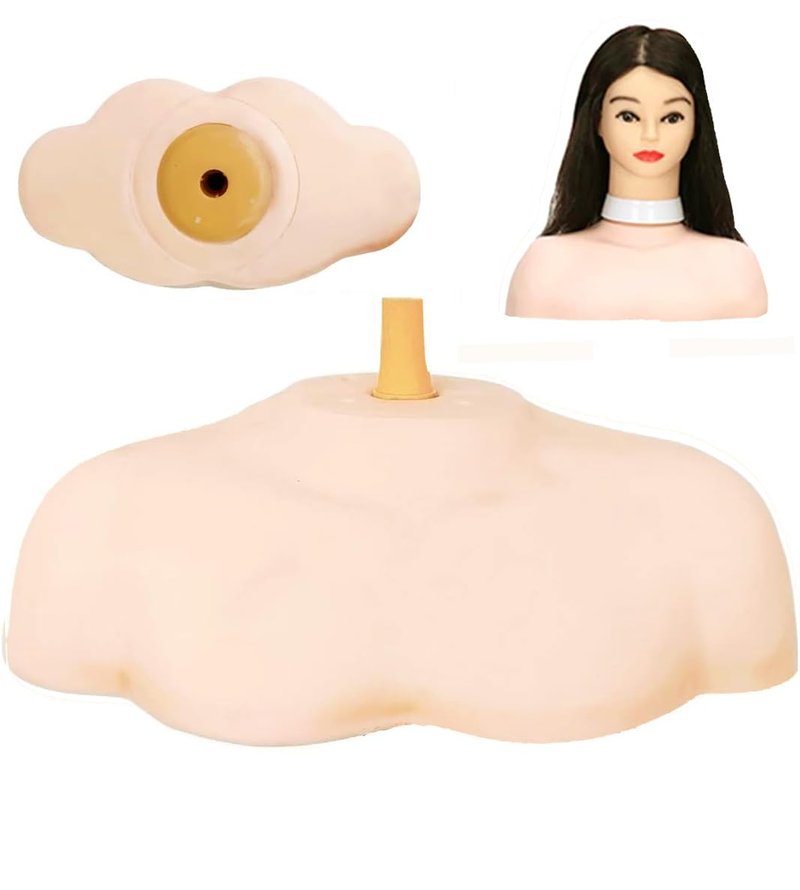 Shoulder Mannequin, Dummy Shoulder for Mannequin Head Stand, Wig Head Support for Cosmetology and Hairdressing Training in Home and Salon Settings, Shoulder Model, Medium Size