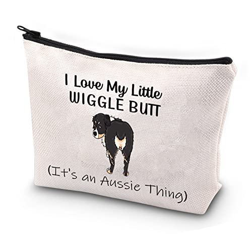 JYTAPP Aussie Lover Gift Australian Shepherd Dog Owner Gift Aussie Mom Cosmetics Bag It's An Aussie Thing Makeup Bag Dog Gift