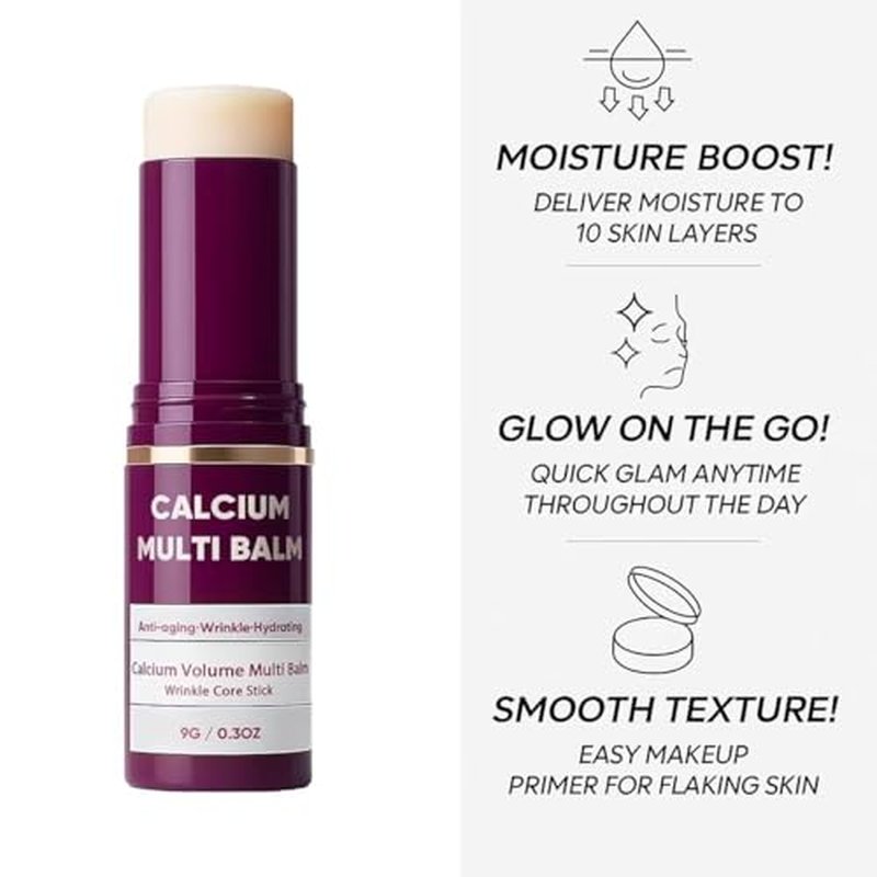 2Pcs Calcium Multi Balm Anti-Aging Face Cream | Calcium Multi Balm for Wrinkles & Sagging Skin | Intensive Repair, Firming & Hydrating Moisturizer for Face, Eyes & Neck