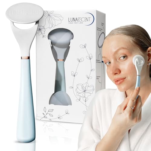 Serum Applicator for Face Applicator Only Reusable Skincare Applicator Serums, Oils, Medicated Ointments, Sunscreen, Makeup, Face Cream Applicator, Cooling & Warming Face Massager Tool by LUNAESCENT