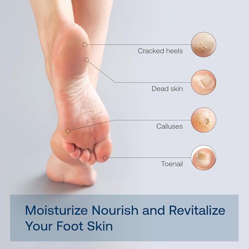 Tea Tree Oil Foot Soak with Epsom Salt - For Stinky Feet, Softens Callus, Cracked Heel Care, Toenail Repair - Epsom Salts for Soaking for Pain, Pedicure Foot Spa for Women, Men, 16oz