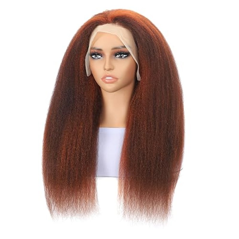 Kinkycurly Wig Human Hair 13x4 Curly Lace Front Wig Human Hair With Baby Hair Pre Plucked 4/350 Colored HD Lace Glueless Wigs Human Hair For Women 180 Density