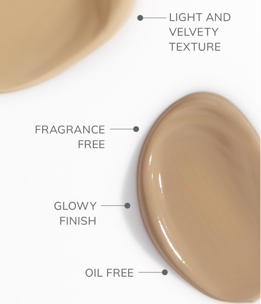 Air Glow Foundation - Lightweight Liquid with Hyaluronic Acid for Dewy Radiance | Buildable Coverage, 1 fl oz, C05