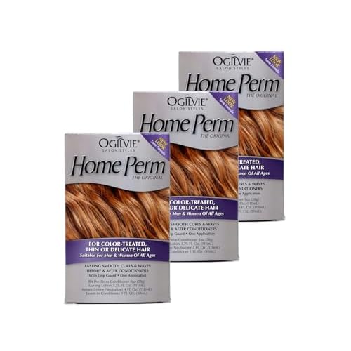 Ogilvie Home Perm For Color Treated Hair, Pack of 3