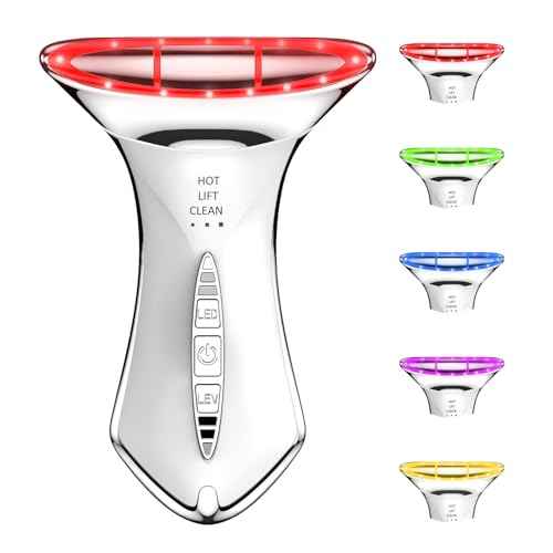 5-in-1 Red Light for Face and Neck£¬Face Neck Massager for Skin Care, Water Resistant Facial Sculptor Wand