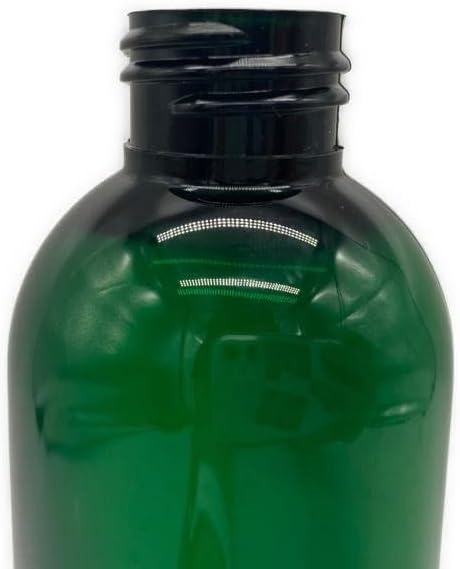 Natural Farms 12 Pack | 8 oz Green Cosmo Plastic Bottles with Black Fine Mist Atomizer for Essential Oils & Perfumes