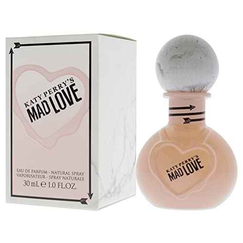 Katy Perry Mad Love, Eau de Parfum, 1 fl. oz., Women's Fragrance by Katy Perry with Floral, Fruity & Feminine Scents Mixed with Warm & Sexy Musk & Wood. An Appealing & Attractive Gift.