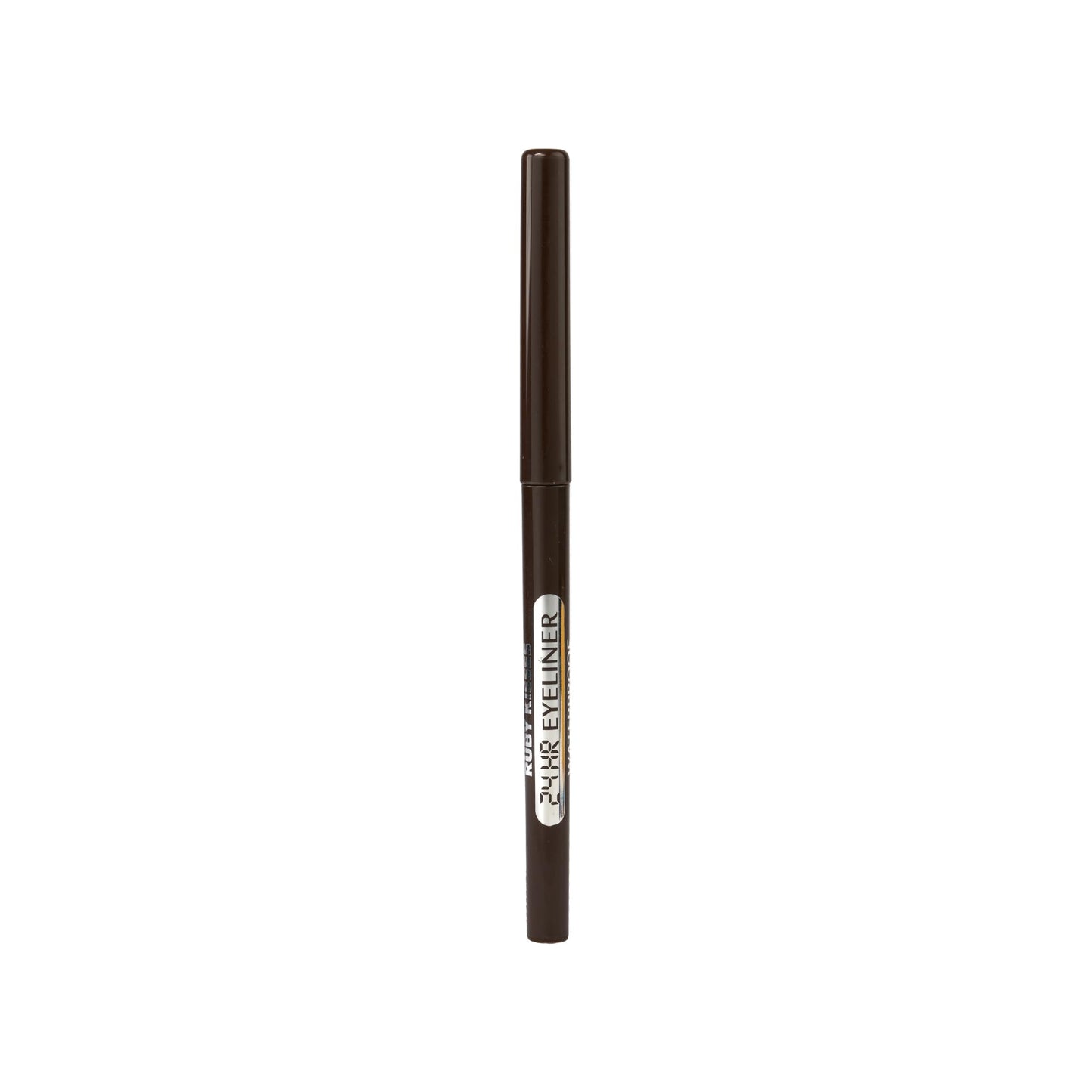 Ruby Kisses Pencil Eyeliner, Retractable Eyeliner, Waterproof, Smudge-Proof Eye Makeup, High Pigmented, 24H Long Lasting Eyepencil (Deep Brown)