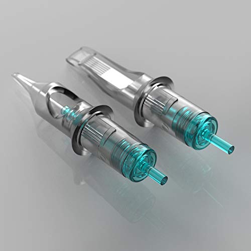 STIGMA Aquamarine Knight Bugpin Tattoo Cartridges Assorted 50pcs (1003RL 1005RL 1007RL OF1007RM OF1009RM) Tattoo Cartridge Needles Round Liner/Round Magnum 0.3mm RL+RM EN02B-50KIT-Z