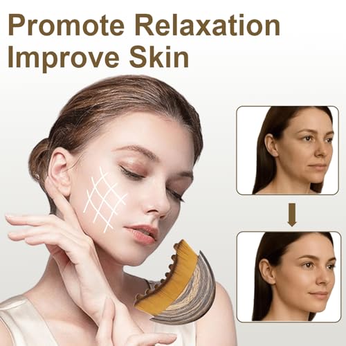 Lymphatic Contour Face Brush, Lymphatic Drainage Massager for Face,Ergonomically Designed to Fit The Skin Precisely and Relieve Fatigue (1Pcs)