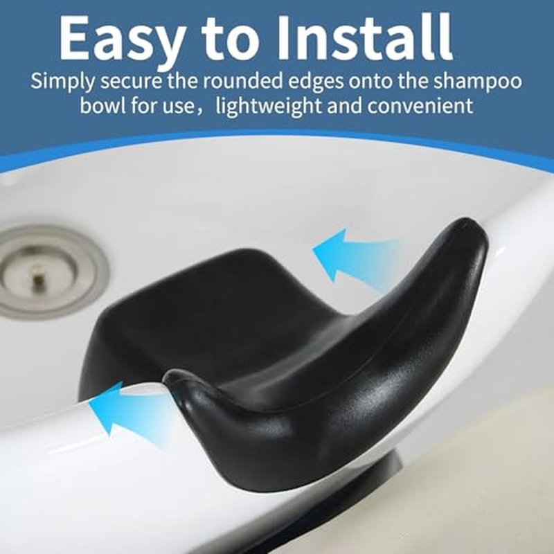 Silicone Shampoo Bowl Neck Cushion - Ergonomic Salon Hair Washing Neck Support Pillow, Non-Slip Shampoo Tray Neck Rest for Spa and Salon Basins, Comfortable Hairdressing Sink Accessory for Hair Care