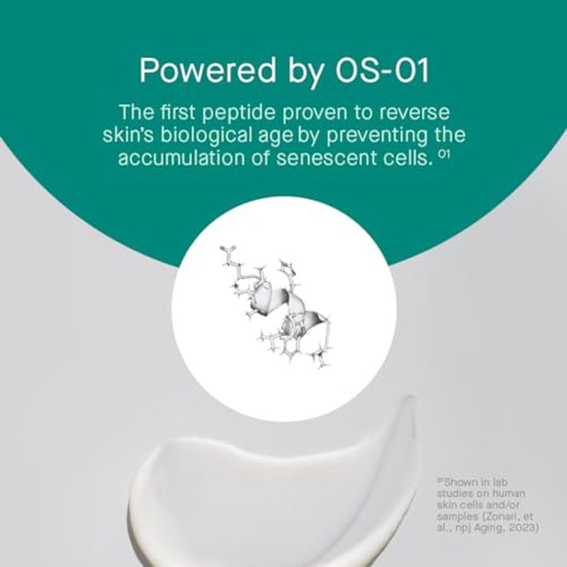 oneskin FACE OS-01 Peptide Topical Supplement & Skin Longevity Age Reversal Moisturizer