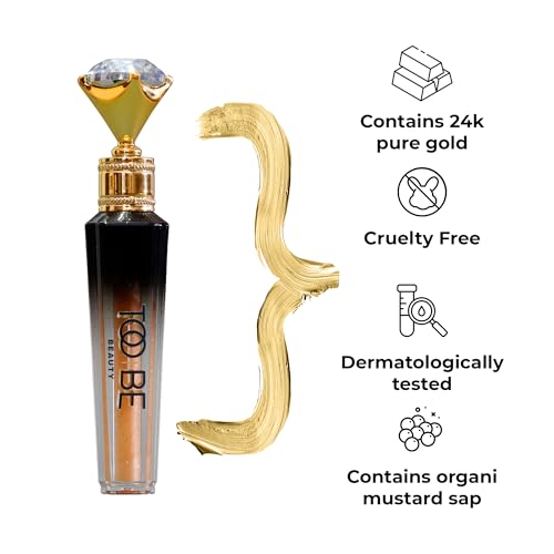 Too Be Beauty Lip Plumper Extreme, Lip Gloss with 24K Pure Gold, Youthful Lip Replenisher, Maximum Plump, Smoother and Extra Strength Lip Plumper, Visibly Volumizing and Anti-Aging Lip Moisturizer 5ml