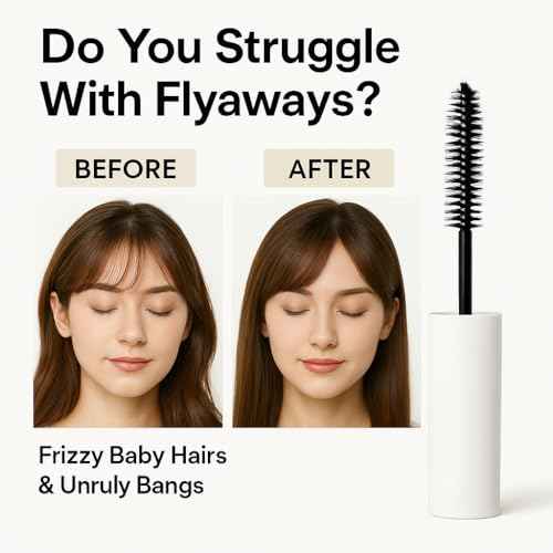 plus?eau Point?Repair Hair?Mascara SuperHard | Flyaway Tamer & Edge Control Stick for Bangs & Cowlicks | Long?Lasting Hold, Quick?Dry & Non?Greasy | Fruity Scent | Made in Japan