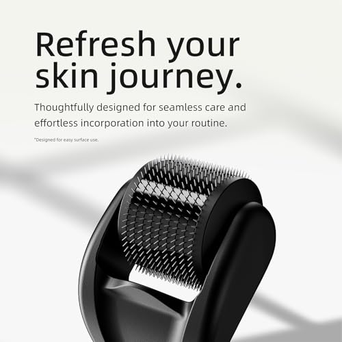Microneedling Roller for Face and Beard | Derma Roller for Women and Men | Micro Needle Roller for Scalp Face [Pro]