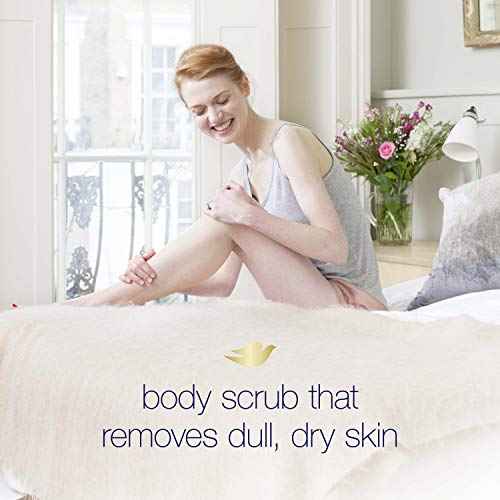 Dove Exfoliating Body Polish Scrub For Silky, Soft Skin Pomegranate & Shea Butter Body Scrub Exfoliates and Provides Lasting Nourishment 10.5 oz