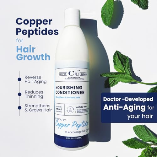 Copper Chemist Anti-Thinning Hair Growth Thickening Conditioner For Men & Women For Dry, Damaged Hair - Fuller & Hydrated - Natural Hydrating Thickener - Dr. Developed Hair, Beauty & Personal Care